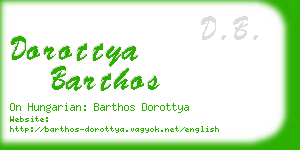 dorottya barthos business card